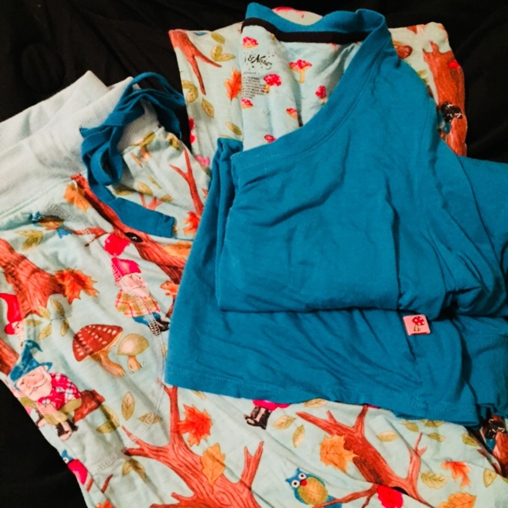 Cute gnome PJs!!!🧚‍♀️🧝‍♂️🦉🍄🌳